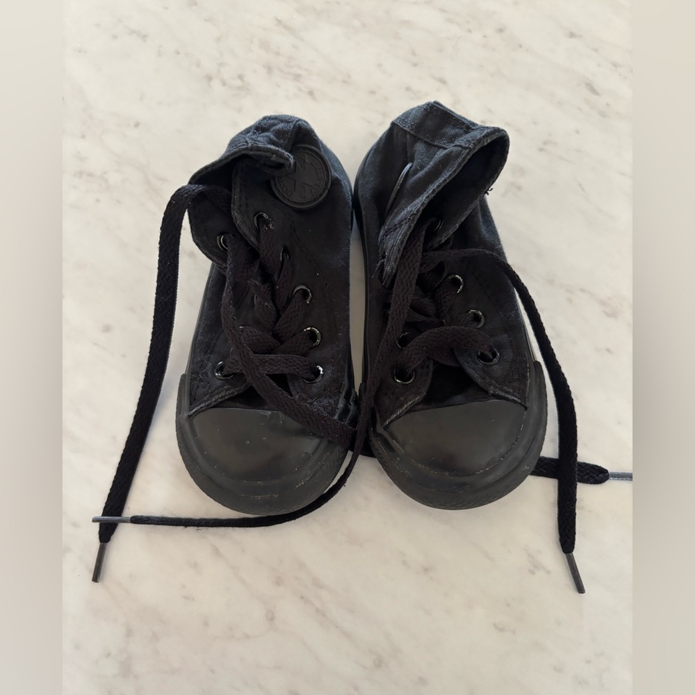 Toddler Black High-Top Converse